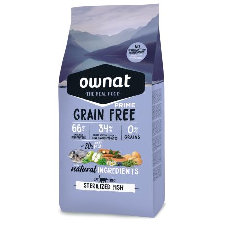OWNAT GRAIN FREE PRIME STERILIZED FISH