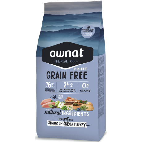 OWNAT GRAIN FREE PRIME SENIOR CHICKEN&TURKEY
