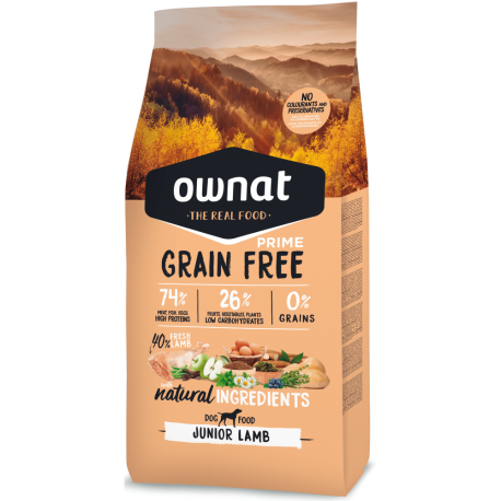 OWNAT GRAIN FREE PRIME JUNIOR LAMB 14kg