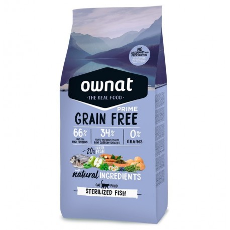 OWNAT GRAIN FREE PRIME STERILIZED FISH 1kg